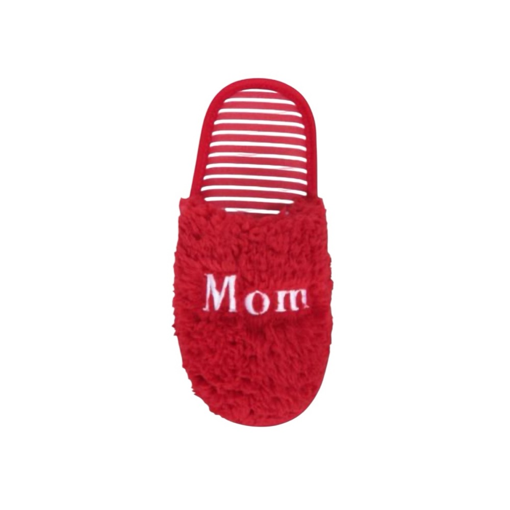 NWT Macys Family Pajamas Red Soft Sherpa Mom Slippers‎ Gift Stocking Stuffer